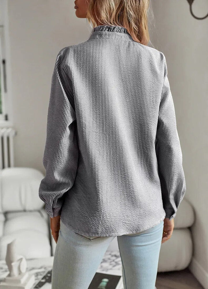 Margeret | Ruffle Long Sleeve Shirt